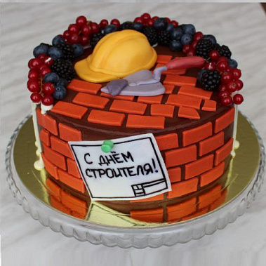 Торт подарок строителю купить - томск.сладкоежкин.рф